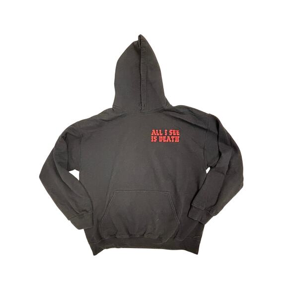 Assholes Live Forever Black Graphic Sweatshirt Hoodie - Size L - Picture 1 of 3